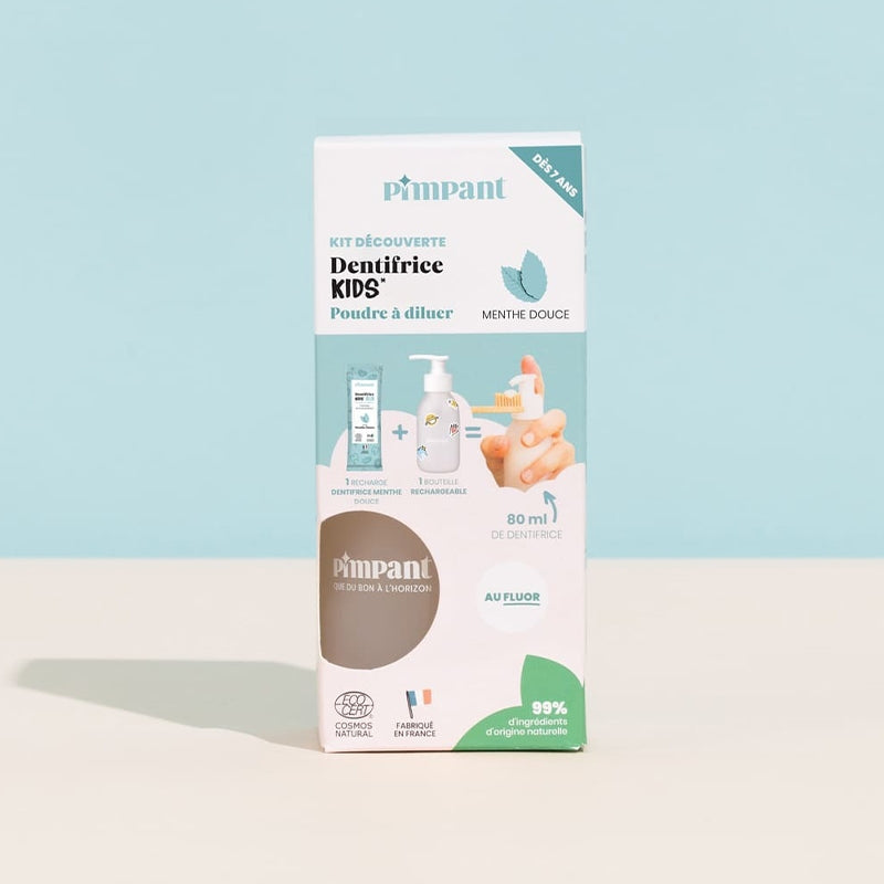 Pimpant Kinderzahnpasta-Entdeckungsset – Milde Minze