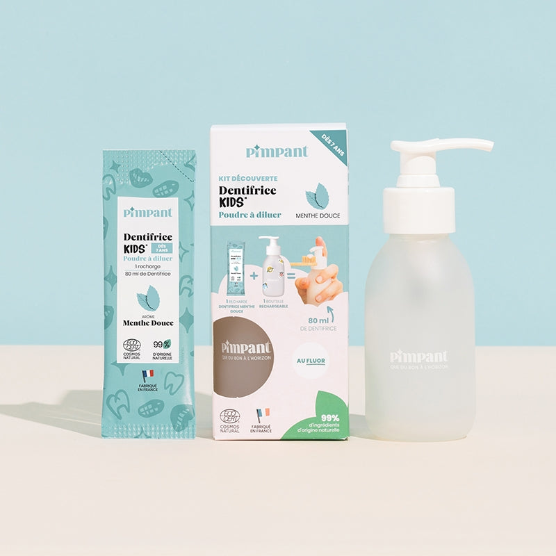 Pimpant Kinderzahnpasta-Entdeckungsset – Milde Minze