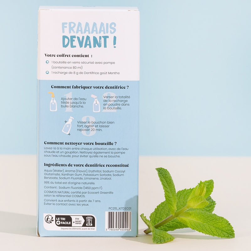 Kit découverte dentifrice menthe - Pimpant