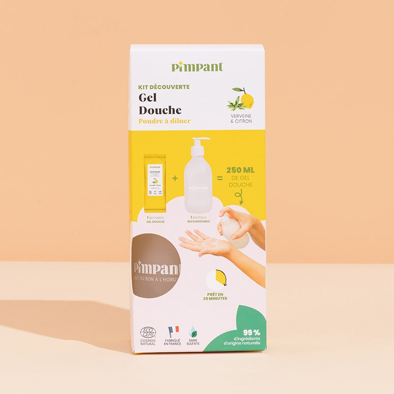 Kit découverte gel douche verveine & citron - Pimpant
