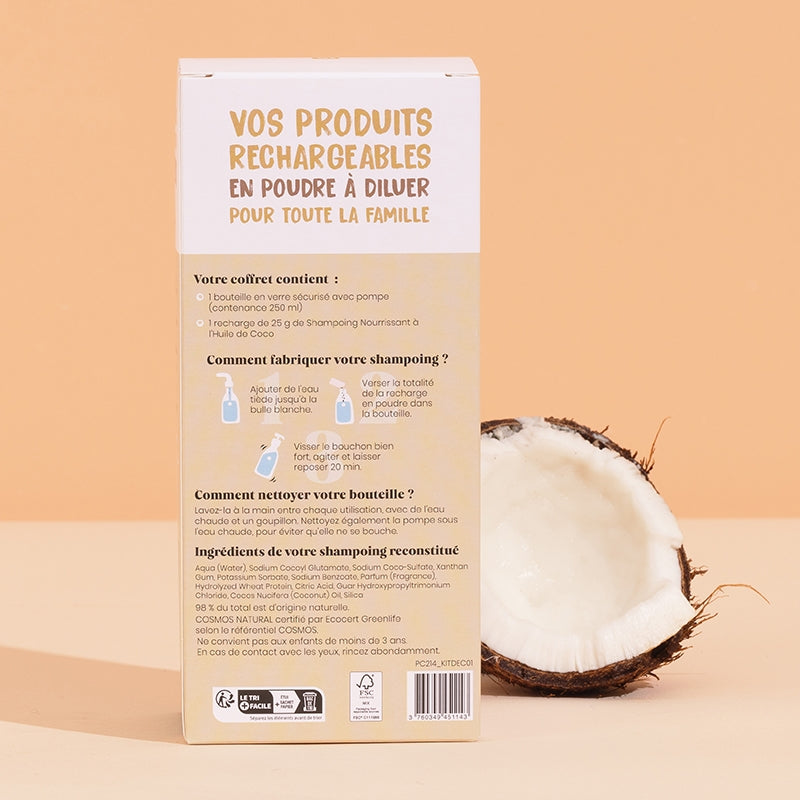 Kit découverte shampooing nourrissant coco - Pimpant