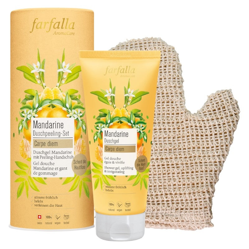Kit gommage douche mandarine BIO - Farfalla