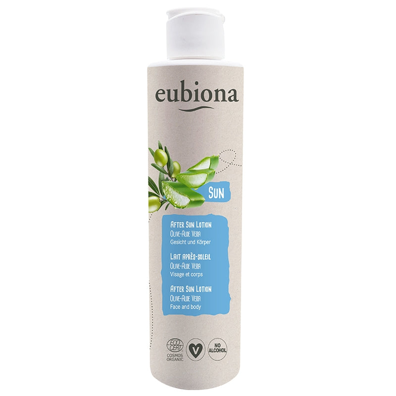 Lait après-soleil BIO olive & aloe vera - 200ml - Eubiona