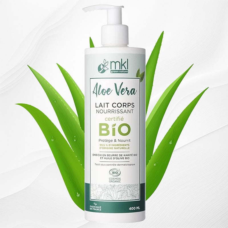 Lait corps nourrissant BIO aloe vera - 400ml - MKL Green Nature