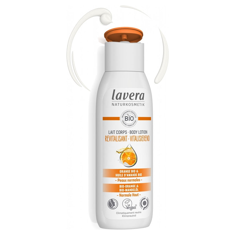 Lait corps revitalisant BIO orange & amande - 200ml - Lavera