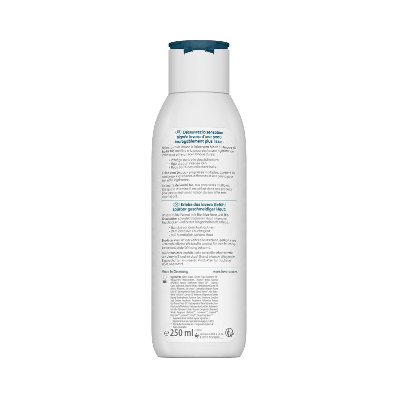 Lait crème riche BIO aloe vera & beurre de karité - 250ml - Lavera