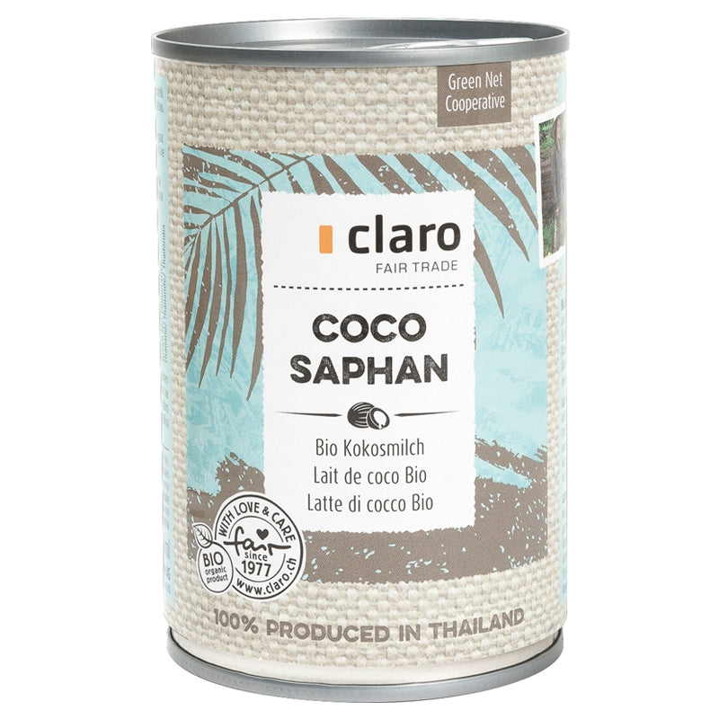 Bio-Kokosmilch Coco Saphan – 400 ml – Claro