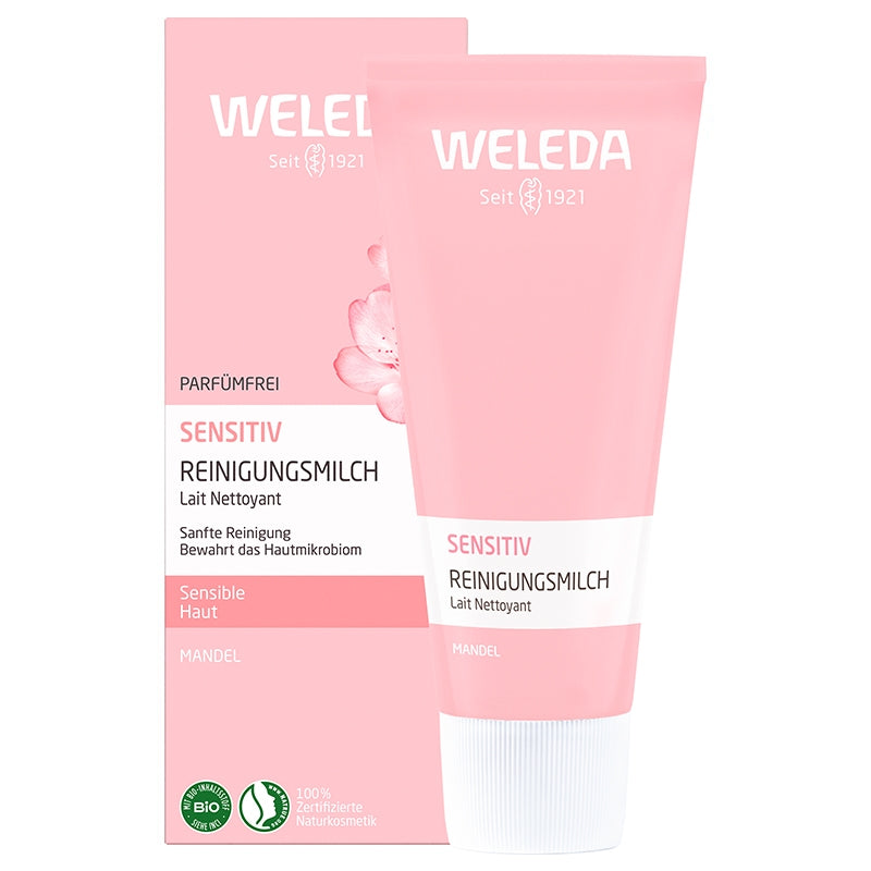 Weleda Bio-Mandel-Reinigungsmilch für empfindliche Haut – 75 ml