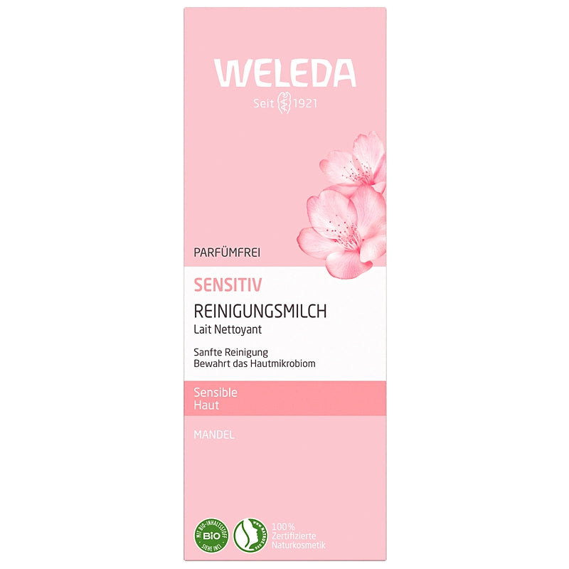Weleda Bio-Mandel-Reinigungsmilch für empfindliche Haut – 75 ml