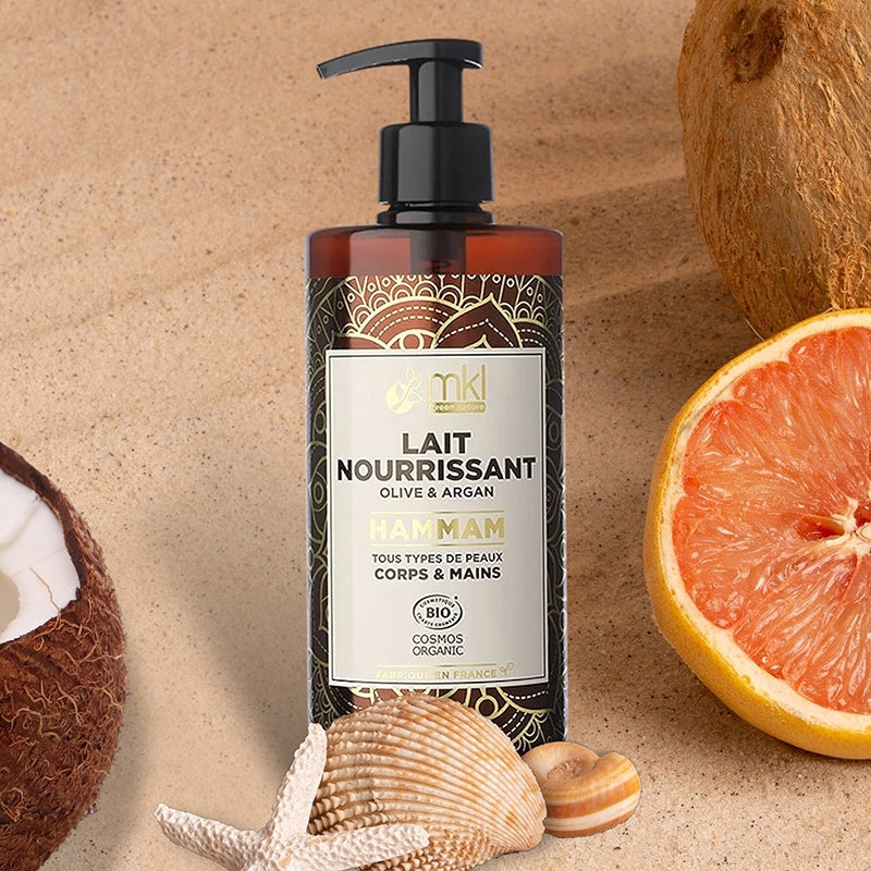 Bio-Hammam-Nährmilch mit Oliven- und Arganöl – 400 ml – MKL Green Nature