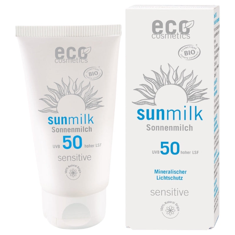 Lait solaire sensitive visage & corps BIO IP 50 - 75ml - Eco Cosmetics