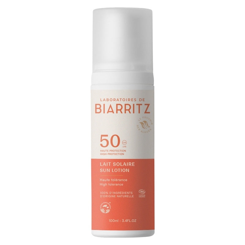 Lait solaire visage & corps BIO IP 50 - 100ml - Laboratoires de Biarritz
