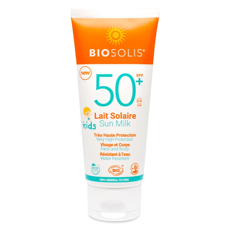 Lait solaire visage & corps enfant BIO IP 50+ aloe vera - 100ml - Biosolis