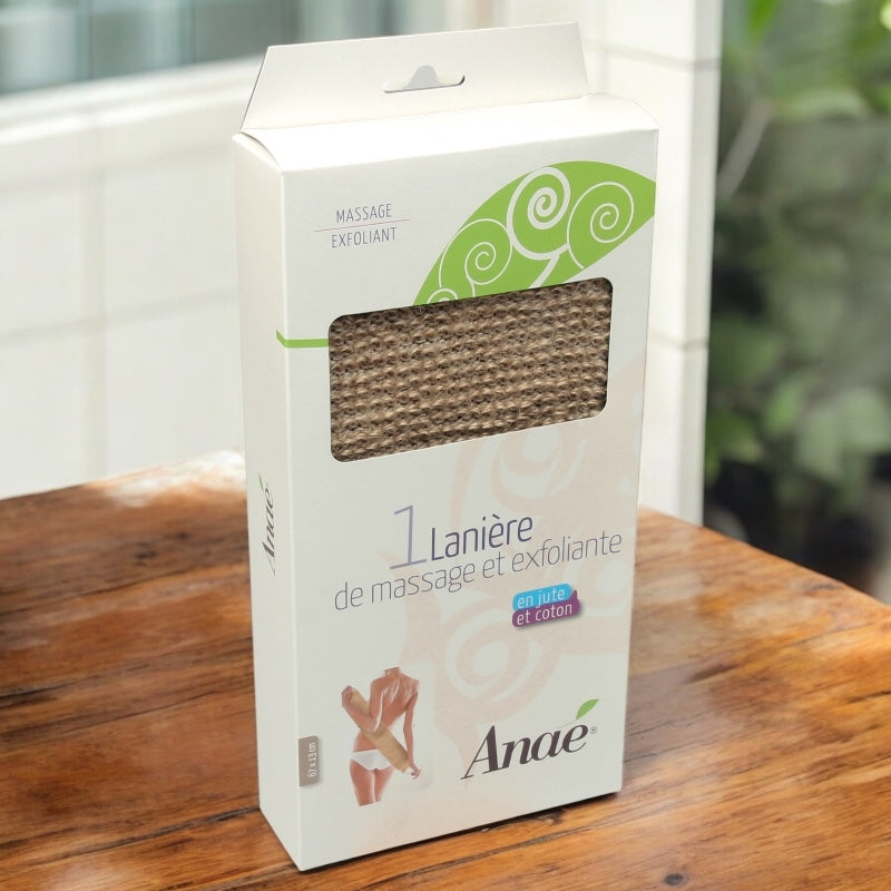 Massage- und Peeling-Gurt aus Jute und Bio-Baumwolle - Anaé