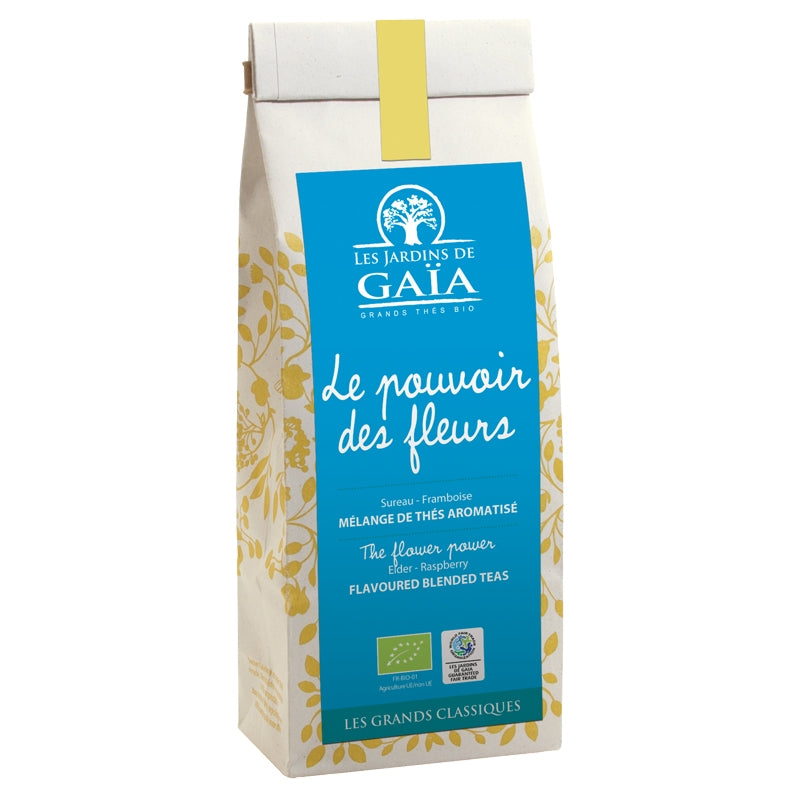 Die Kraft der Blüten Bio-Holunderblütentee-Mischung - 50 g - Les Jardins de Gaïa