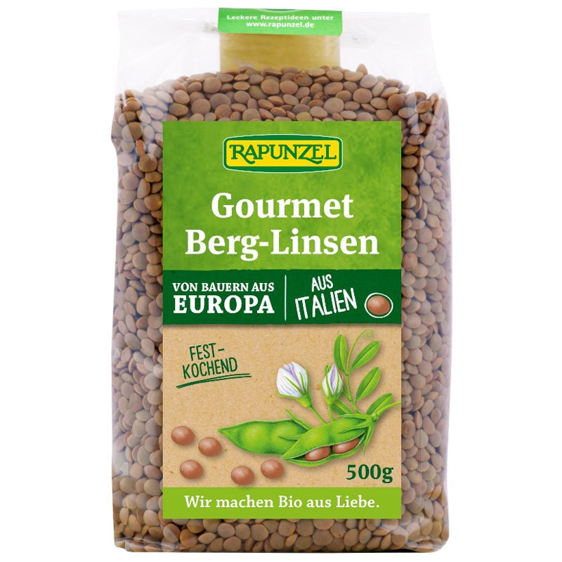 Lentilles brunes gourmet BIO - 500g - Rapunzel