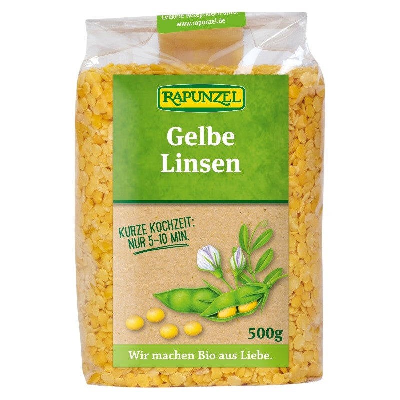 Lentilles jaunes BIO - 500g - Rapunzel