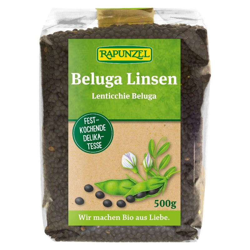 Lentilles noires beluga BIO - 500g - Rapunzel