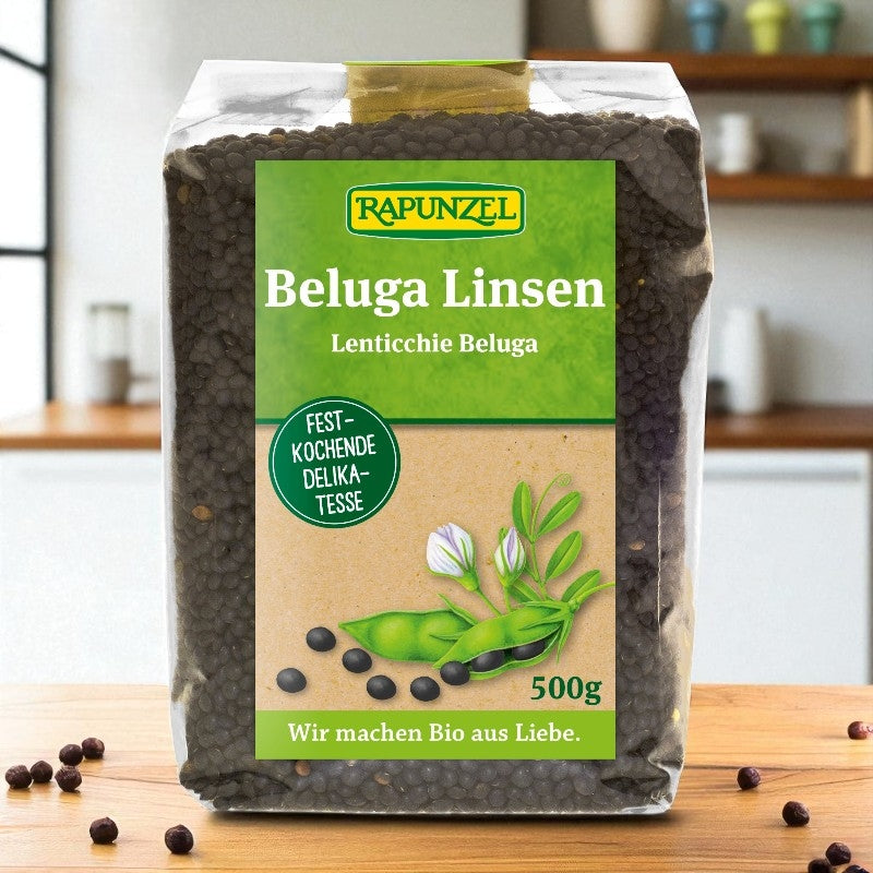 Lentilles noires beluga BIO - 500g - Rapunzel