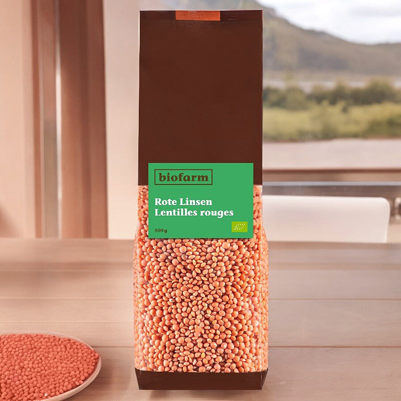 Lentilles rouges BIO - 500g - Biofarm