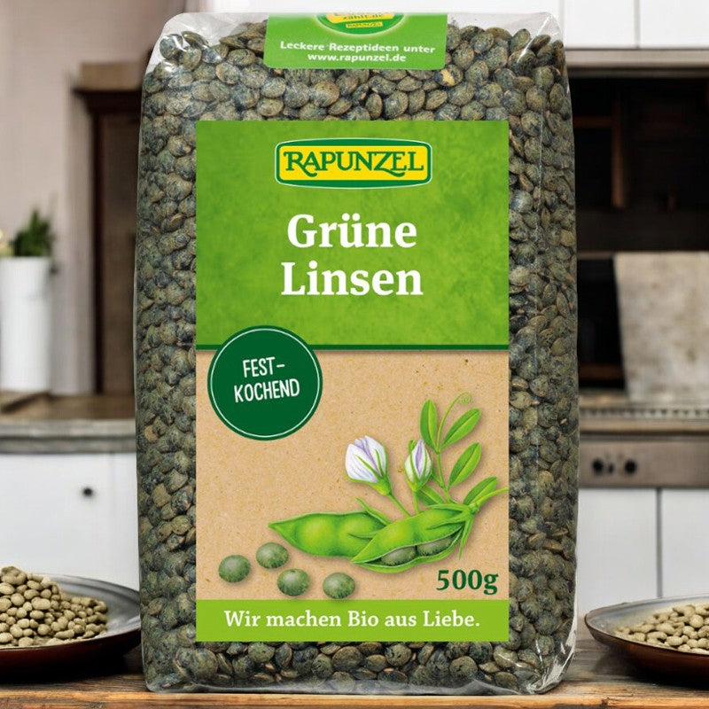 Bio-Grüne Linsen - 500 g - Rapunzel