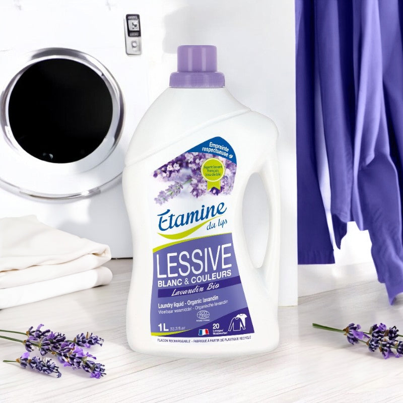 Umweltfreundliches Flüssigwaschmittel mit Lavendelduft - 1L - Etamine du Lys