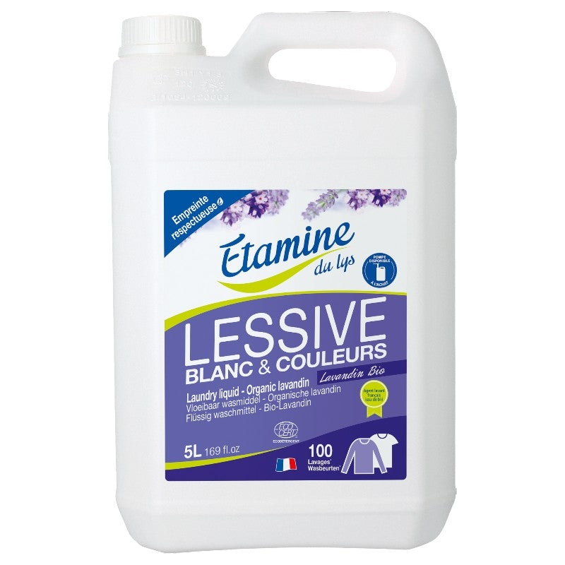 Umweltfreundliches Flüssigwaschmittel mit Lavendelduft - 5L - Etamine du Lys