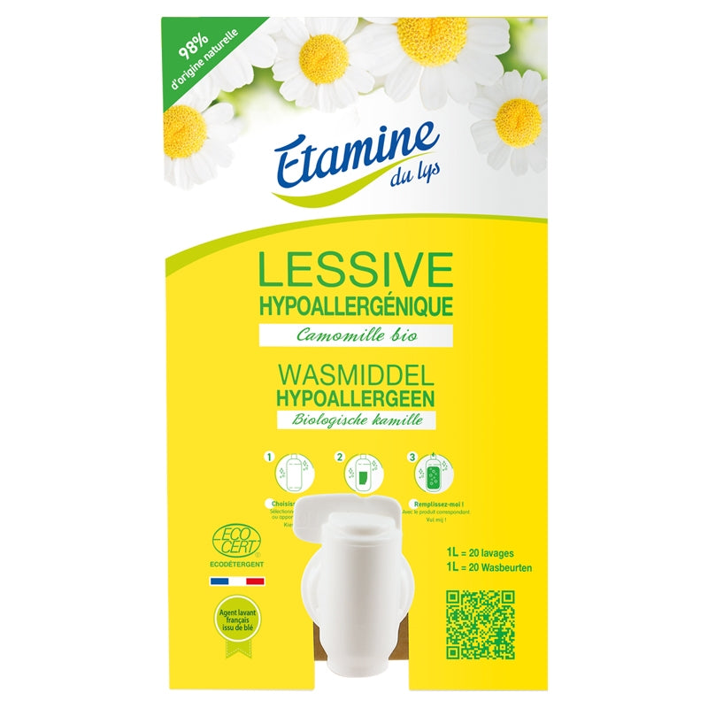 Lessive liquide hypoallergénique écologique camomille - 10kg Etamine du Lys
