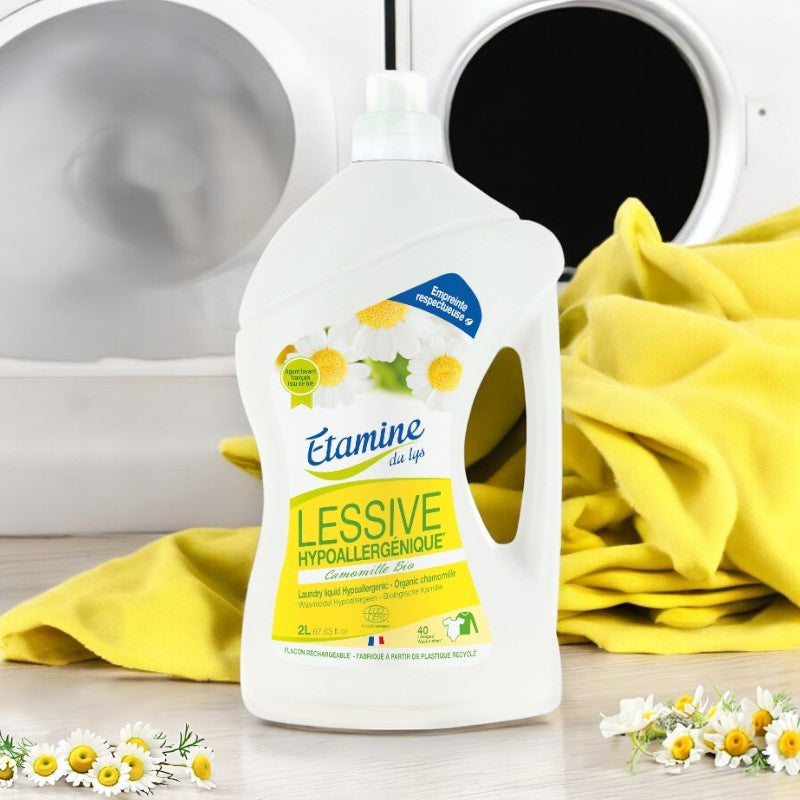 Umweltfreundliches, hypoallergenes Flüssigwaschmittel mit Kamille - 2L - Etamine du Lys