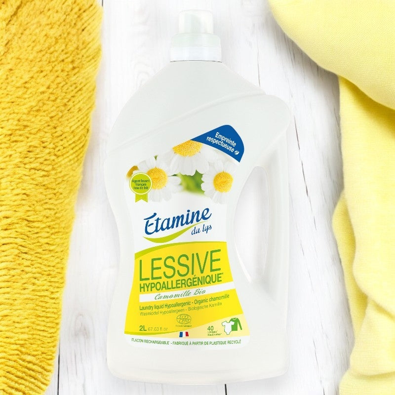 Umweltfreundliches, hypoallergenes Flüssigwaschmittel mit Kamille - 2L - Etamine du Lys