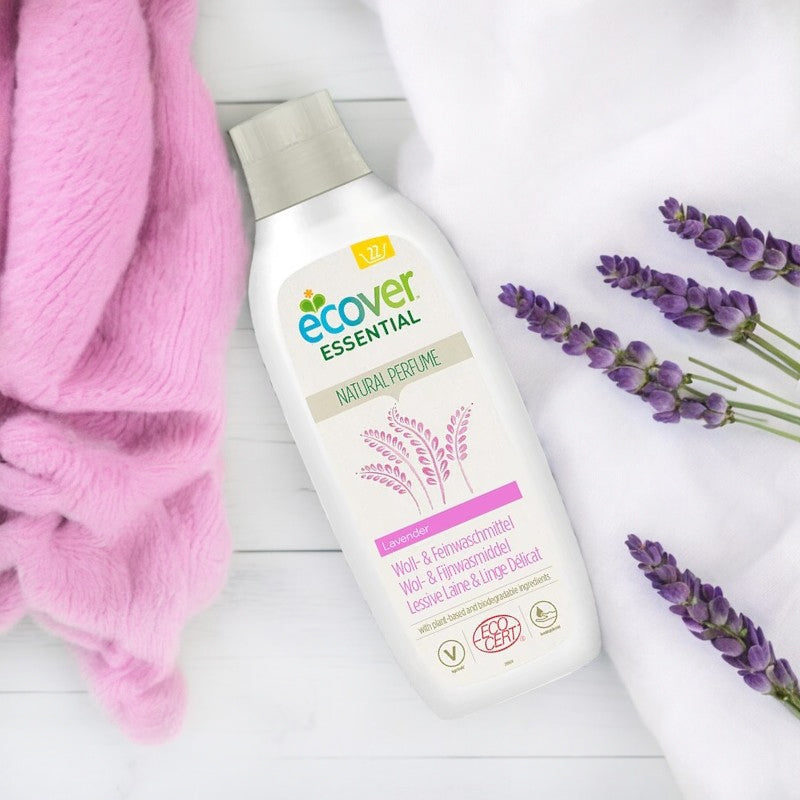 Umweltfreundliches Lavendel-Flüssigwaschmittel für Wolle und Feinwäsche – 1 l – Ecover
