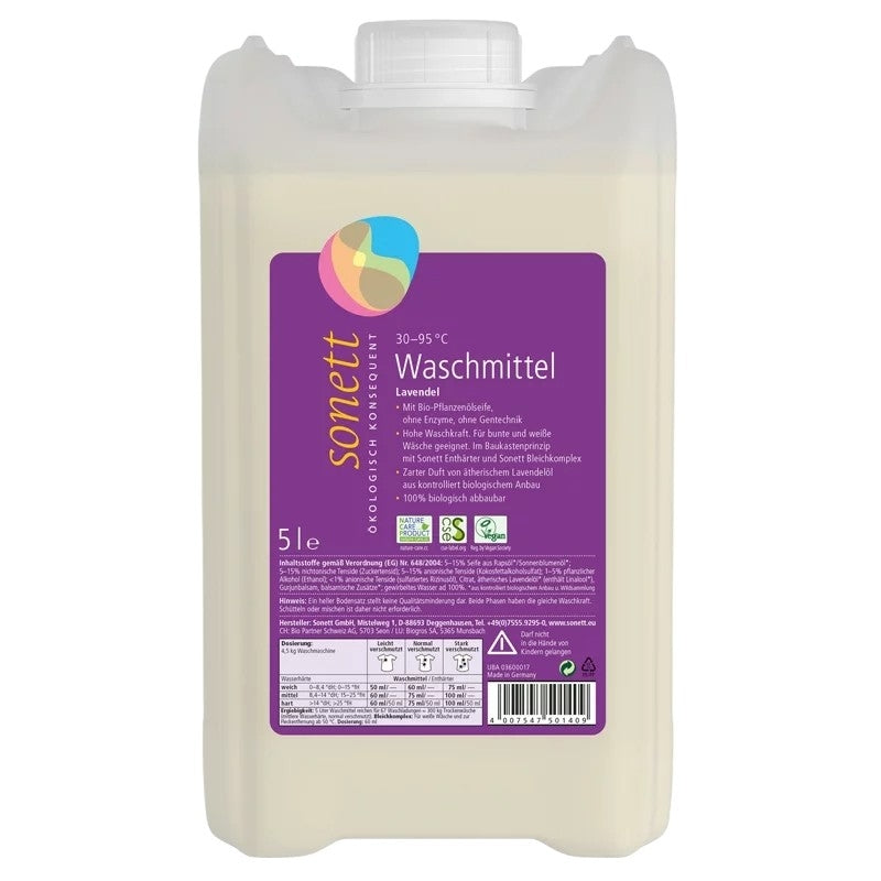 ECO Lavendel Flüssigwaschmittel - 5L - Sonett