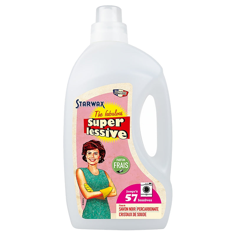 Lessive liquide parfum frais - 1,5l - Starwax The fabulous