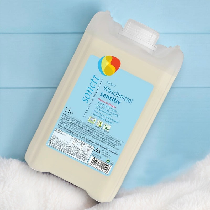 Sonett ECO Sensitive Flüssigwaschmittel – 5 l – Duftstofffrei