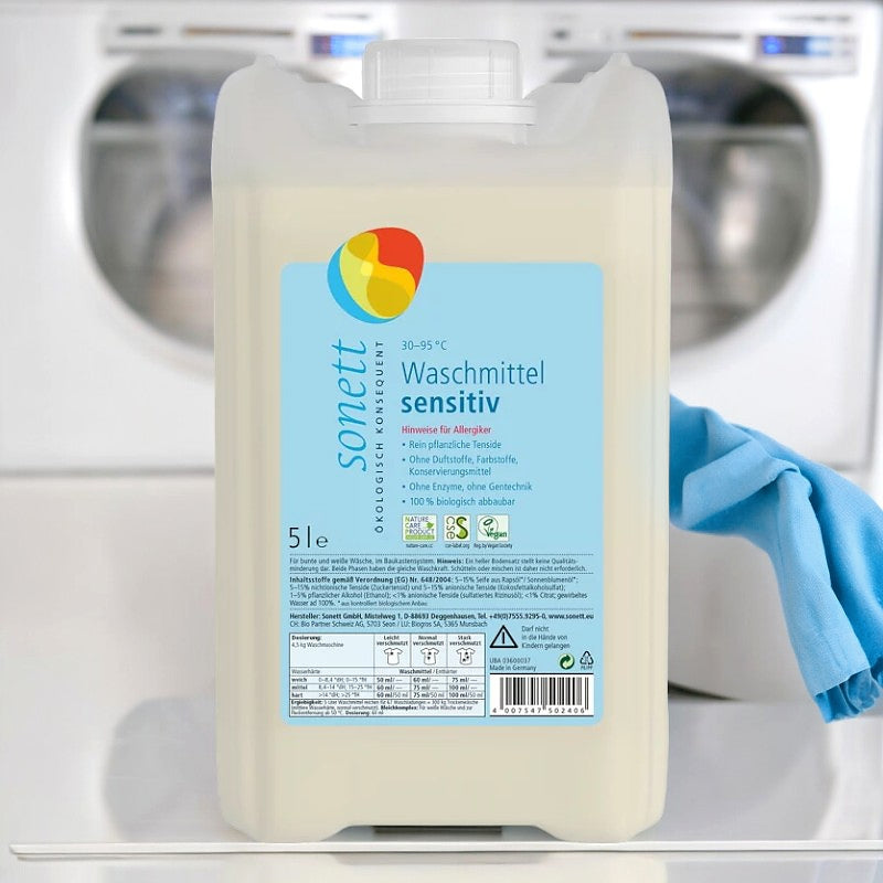Sonett ECO Sensitive Flüssigwaschmittel – 5 l – Duftstofffrei
