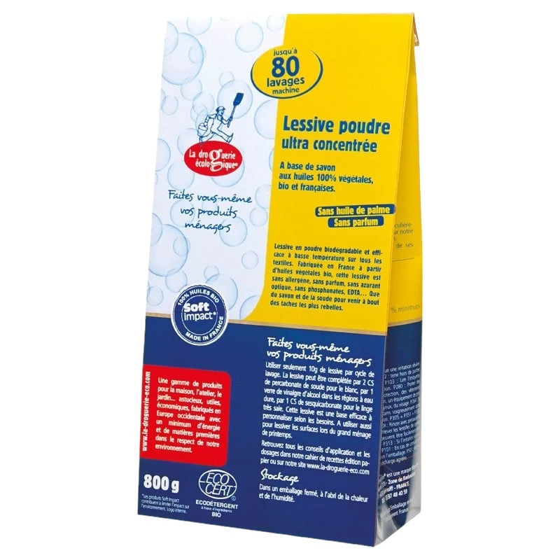 Hochkonzentriertes Waschpulver – 800 g – Die umweltfreundliche Drogerie