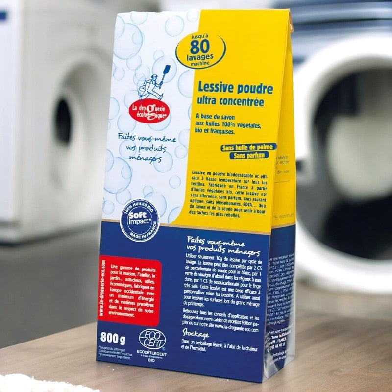 Hochkonzentriertes Waschpulver – 800 g – Die umweltfreundliche Drogerie