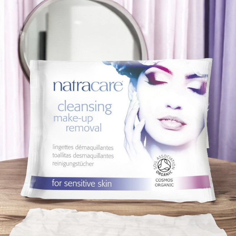 Bio-Make-up-Entfernungstücher, Mandel &amp; Aprikose – 20 Stück – Natracare