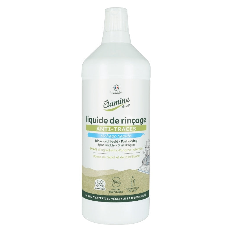 Liquide rinçage brillance lave-vaisselle écologique - 1l - Etamine du Lys