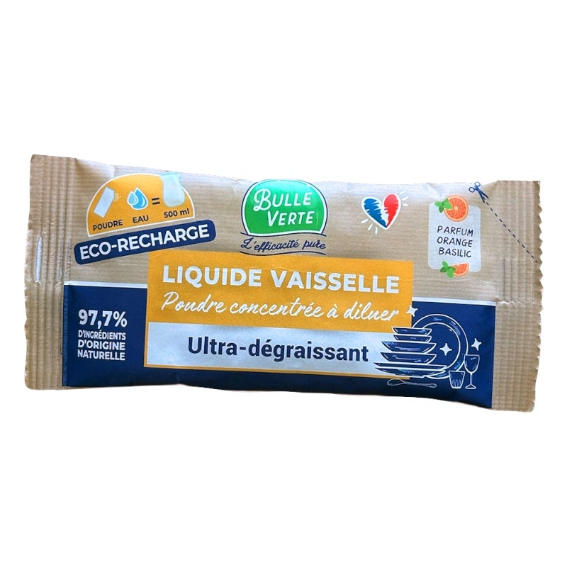 ECO Orange &amp; Basil Pulver-Geschirrspülmittel - 1 Stück - Bulle Verte