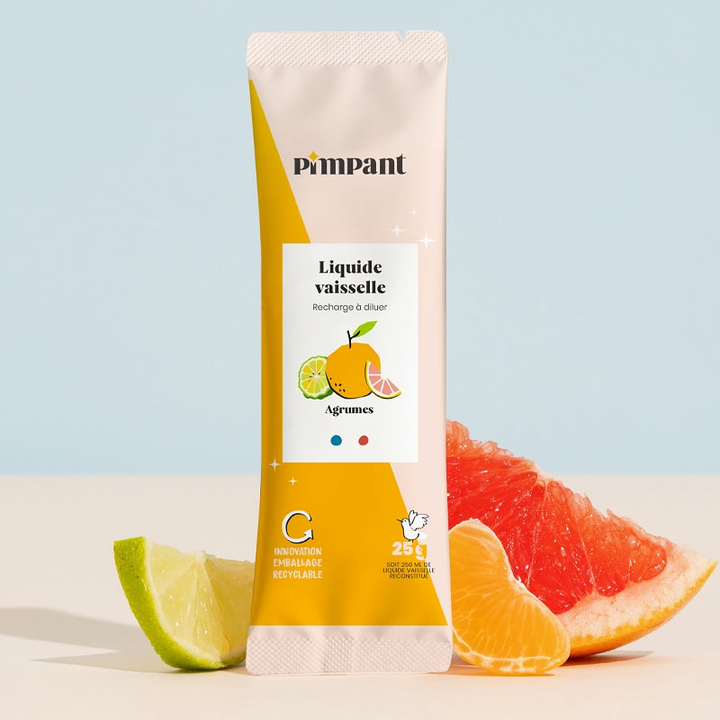ECO Citrus Geschirrspülmittel Nachfüllpackung - 25 g - Pimpant