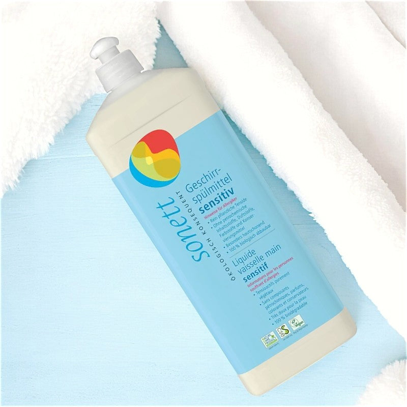 Liquide vaisselle sensitif sans parfum ECO - 1l - Sonett﻿