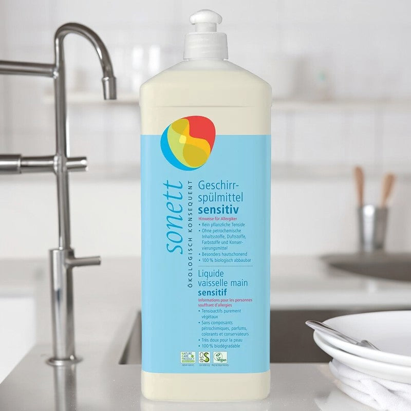 ECO parfümfreies, empfindliches Geschirrspülmittel – 1 l – Sonett
