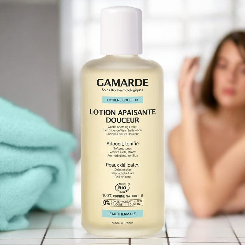 Lotion apaisante douceur BIO bleuet & eau thermale - 200ml - Gamarde