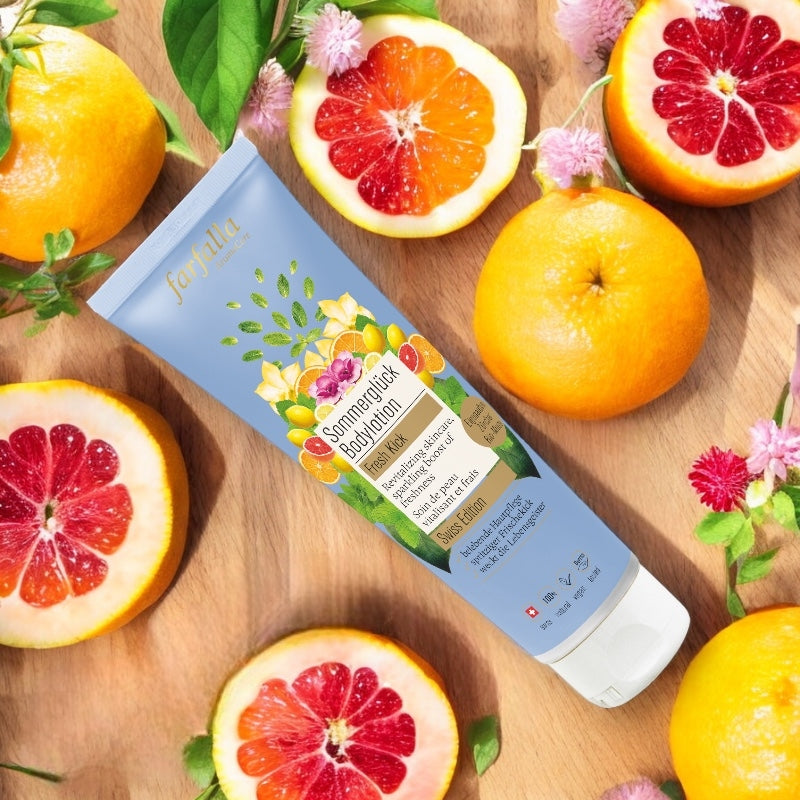 Bio-Körperlotion „Sommervergnügen“ mit Minze – 150 ml – Farfalla