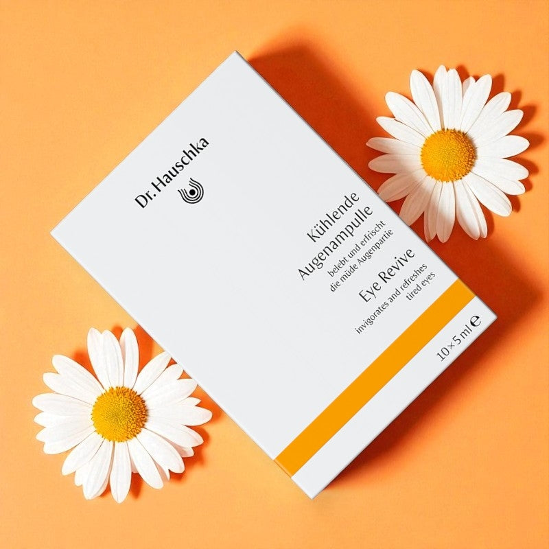 Erfrischende Bio-Augenlotion mit Kamille und Schwarzem Teebaum – 10 x 5 ml – Dr. Hauschka