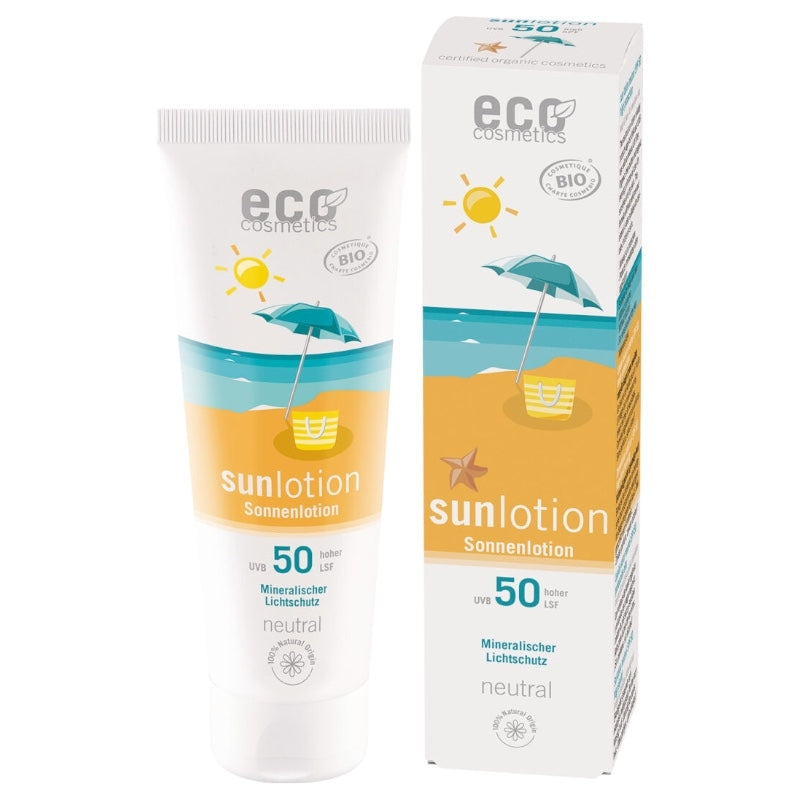 Lotion solaire neutre visage & corps BIO ﻿IP 50 - 125ml - Eco Cosmetics