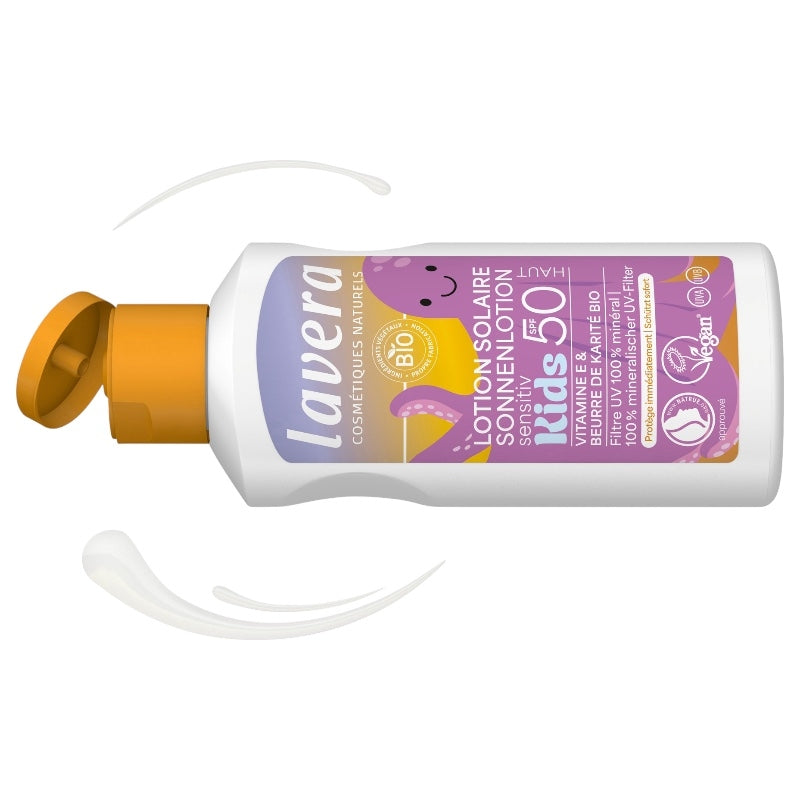 Lotion solaire sensitive enfant IP 50 BIO - 100ml - Lavera