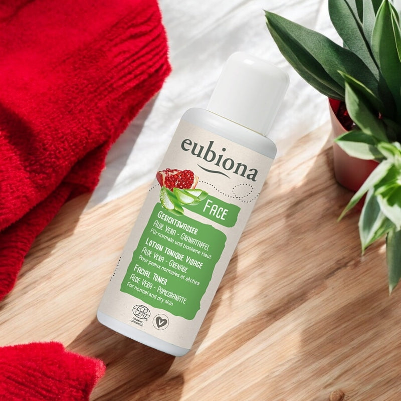 Bio-Gesichtswasser mit Aloe Vera und Granatapfel – 100 ml – Eubiona