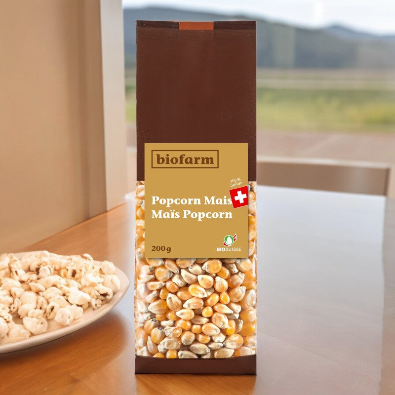 Maïs pour popcorn suisse BIO - 200g - Biofarm